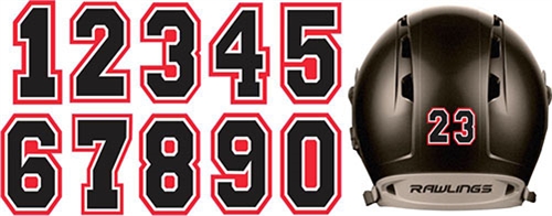 BSB Baseball Helmet Number Decals & Number Stickers | TAGSports