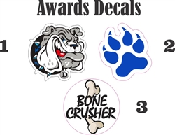 Deerfield Bulldogs Football & Cheer  Helmet Award Decals & Stickers | tagsports.net