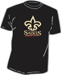 Custom Golden Saints Football T-shirts