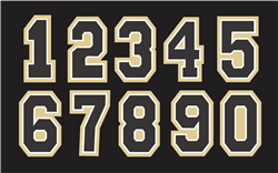 Golden Saints Helmet Numbers
