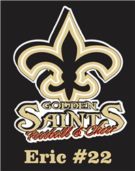 Golden Saints Football Decals for Car Windows