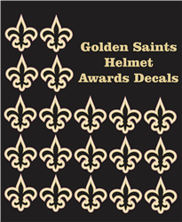 Golden Saints Football Awards Decals & Stickers