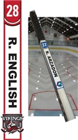 Homewood Flossmoor Vikings Hockey Custom Hockey Stick Tags