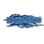 Hockey rocks Blue Hockey Decal