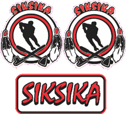 SIKSIKA White Helmet decal logo with front logo