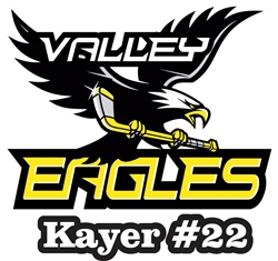 Valley Eagles Car Window Decal clings | Stickers