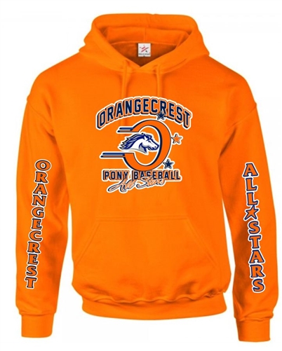 Orangecrest Pony Baseball All Stars Custom Hoodie 2